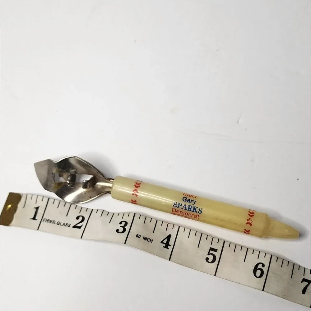 Vintage Bottle Opener Campaign Memorabilia Gary Sparks Democrat GCIU S-45